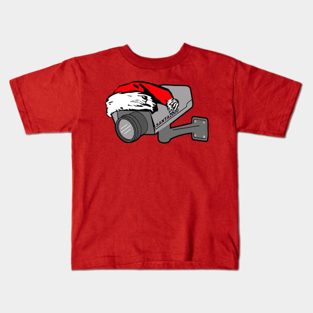 he knows when you are sleeping 2 (santa cam 2000) Kids T-Shirt by B0red